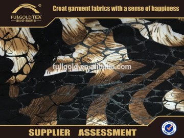 2016 solf peezo fabric black gold foil fabric