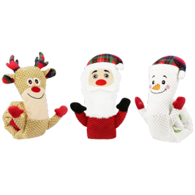 Christmas Squeaky Dog Toys, Plush Dog Toys,Interactive Dog Puzzle Toys ,Interactive Plush Dog Chew Toys