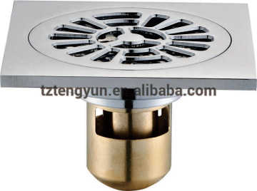 Brass Square Shape Shower Floor Drain Strainer