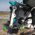 Paddy field rice transplanter with superior performance