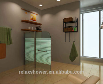 2015 Relax 8mm tempered hot sell shower glass door