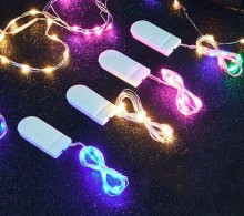 Mini Battery-Powered Copper Wire LED Starry Fairy Lights for Wedding Christmas