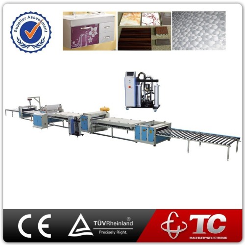 TC Supply PVC Profile Automatic PUR Hot Melt Glue Adhesive Laminating Machine Price