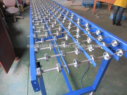 gravity straight plastic/zinc-plated steel skate wheel system conveyor