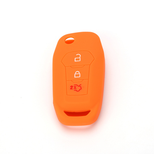 Protective Flip Car Key Silicone Case For Ford