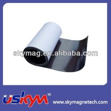 Flexible magnet sheet with adhesive