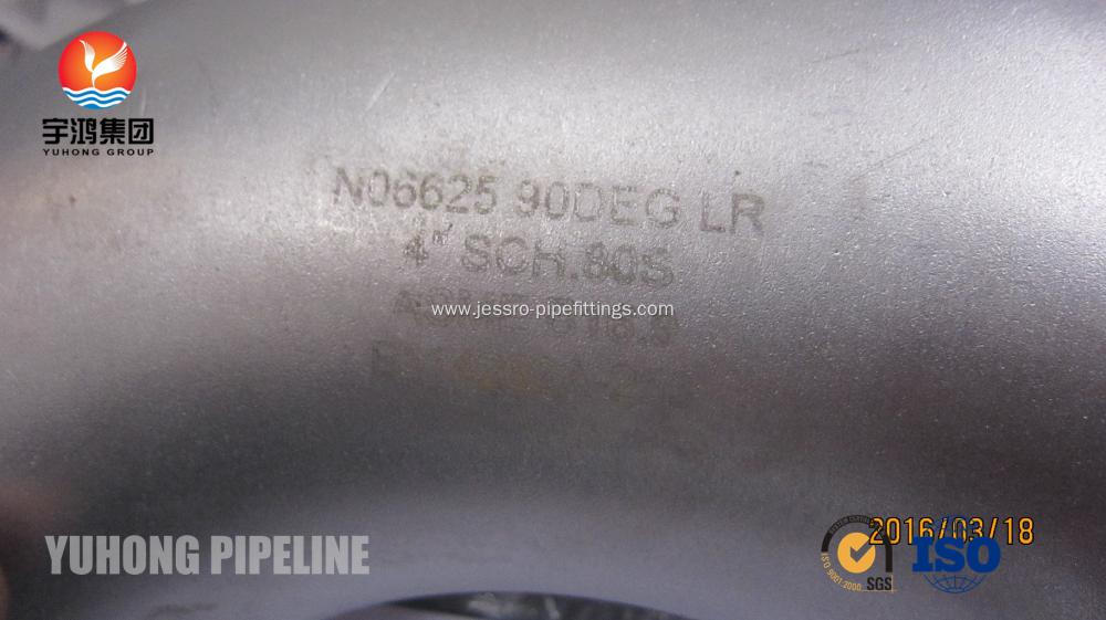 Butt Weld Inconel Alloy Fitting ASTM B366 Alloy 625 Elbow With B16.9
