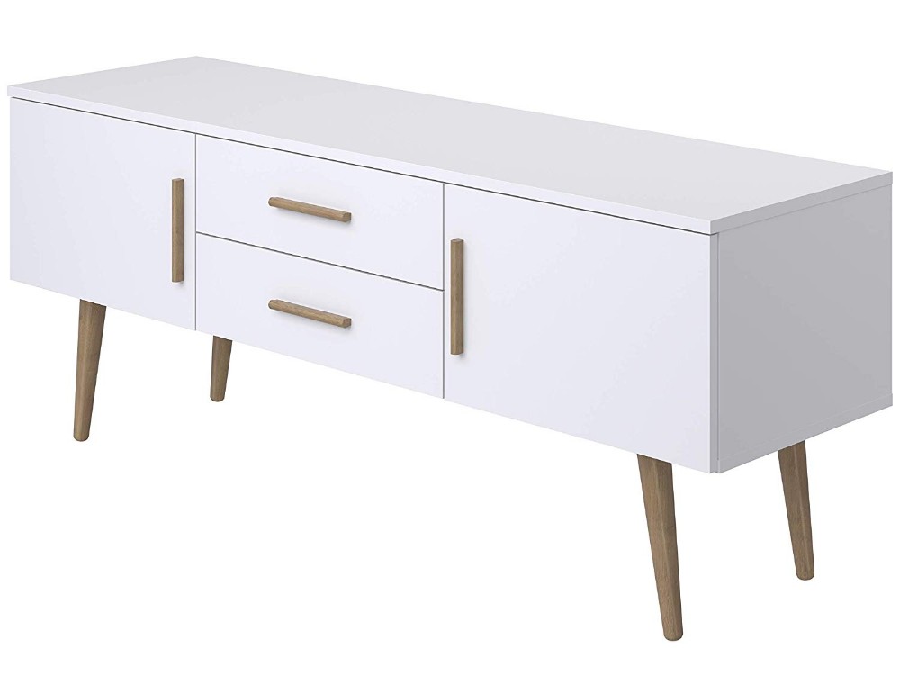 Meuble TV 2 portes et 2 tiroirs au design moderne Modern Design 2-Door 2-Drawer TV Cabinet
