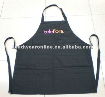 100% cotton apron and fashion style with embroidery logo