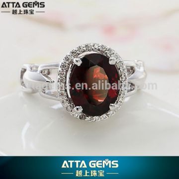 Latest beautiful 925silver ring narutal gemstones ring