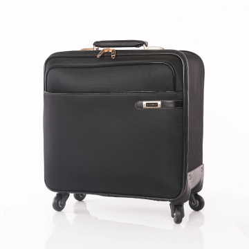 Low price scratch resistant PU leather luggage bags