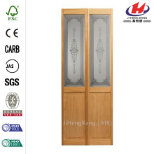 Raised Panel Unfinished Pine Interior Bi-fold Door