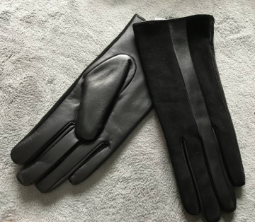 Fashion Gloves Ladies Leather Suede