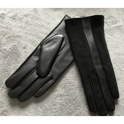 Fashion Gloves Ladies Leather Suede