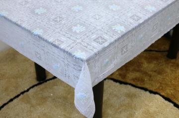 Vinyl Printed lace tablecloth by roll