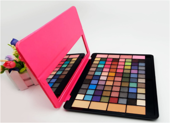 Wholesale Cheap Price Valentines Gifts Colorful Eyeshadow flower highlighter kiss rose shaped makeup box set