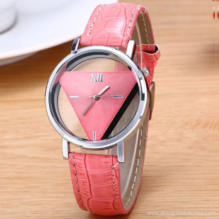 Triangle Leather Quartz Watch