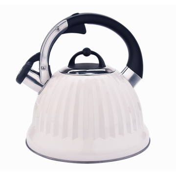 Stainess steel induction stovetop whistling tea kettle