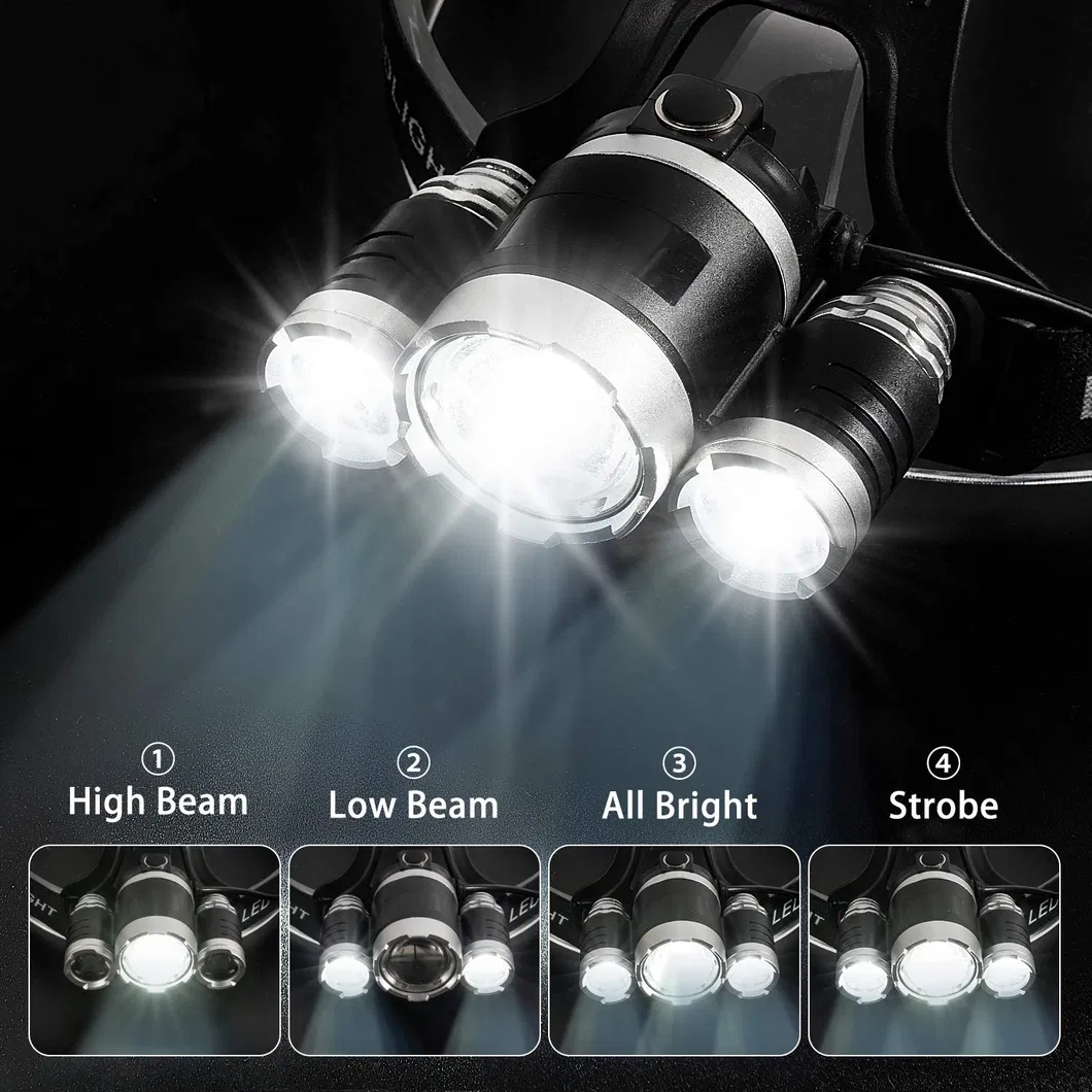 Ultra-Bright Rechargeable T6 LED Camping Flashlight for Outdoor Adventures