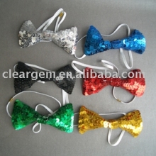 sparkling sequin bow ties