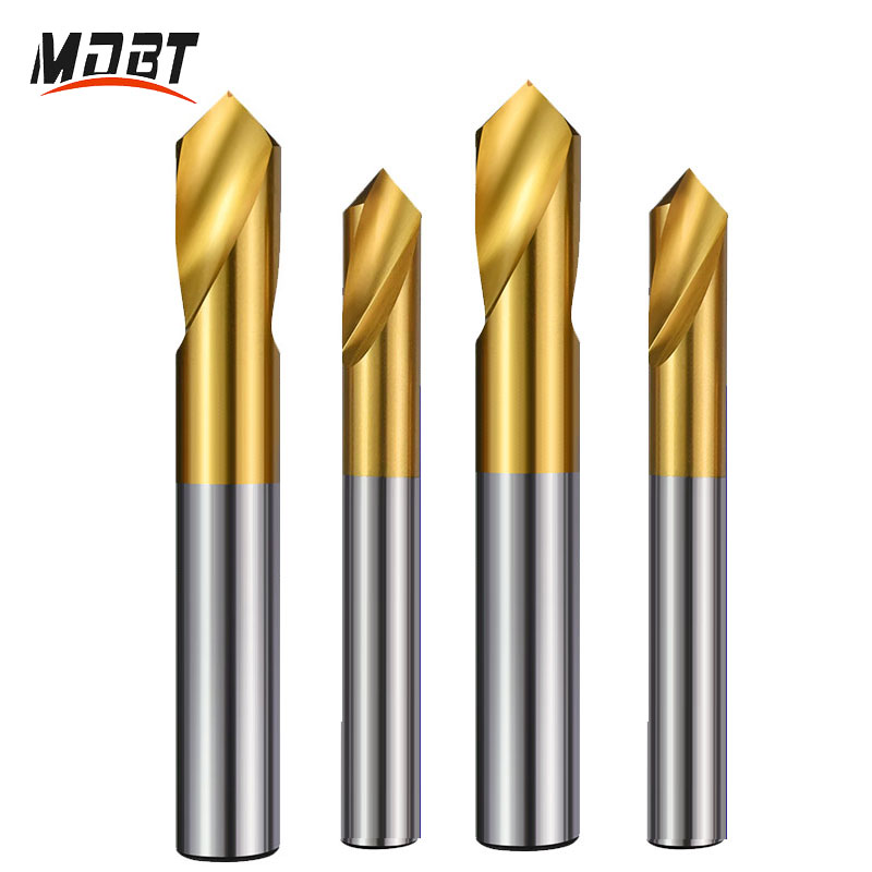 HSS Spot Titanium-plated fixed point 60 degrees 90 degrees 120 degrees centering drill chamfering center drill
