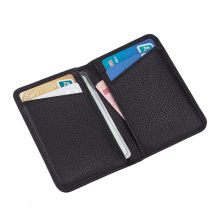 Custom Logo Leather Wallet Card Holder Case Sleeve