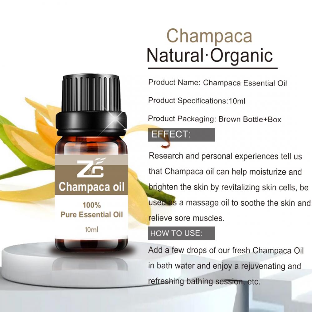 Vente chaude Pure Natural Therapeutic Grade Champaca Huile