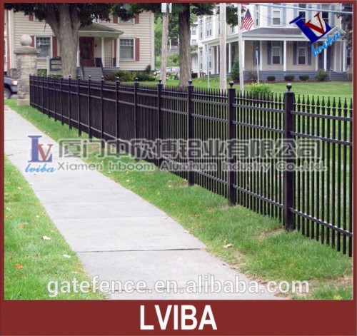 black aluminum fence & anodized aluminium fence and aluminum picket fence