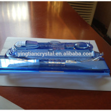 Etched crystal cruise model