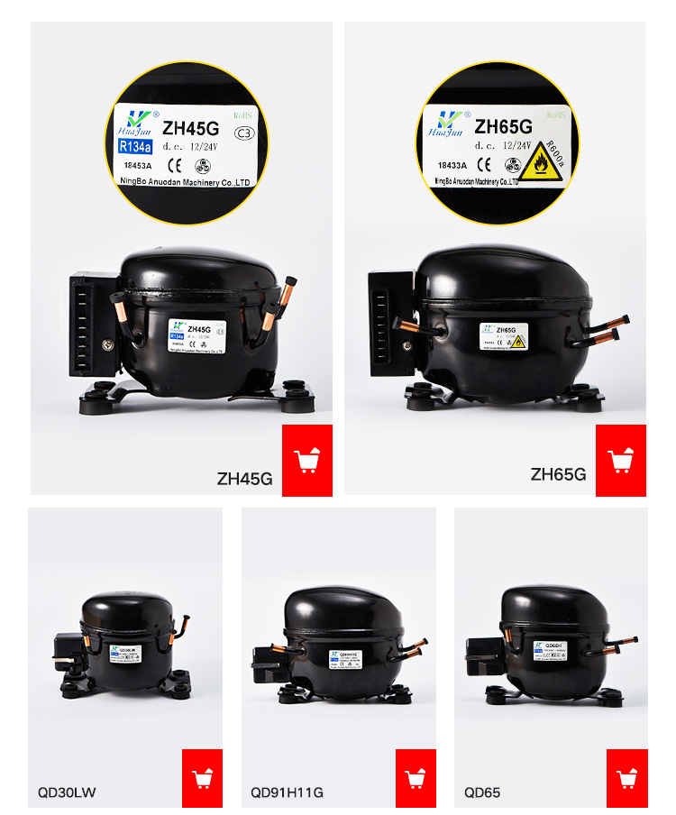 R290 Showcase Chest Freezer Refrigerator Compressor 1/4HP