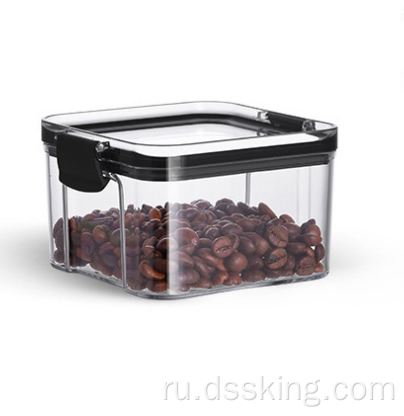 Airtight Jar Food Grade Plastic Airtight Box с крышкой банки для хранения закуски кофейная фасоль кухонная банка для хранения