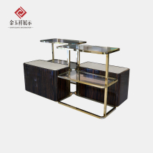 Metal Cosmetics Display Counters with Led Light