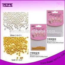 Gold & Silver BULLION BEADS, Nail ART Balls, Stones Decoration