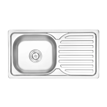 Handmade Industrial Stainless Steel Square Undermount Kitchen Sink with Optional Faucet