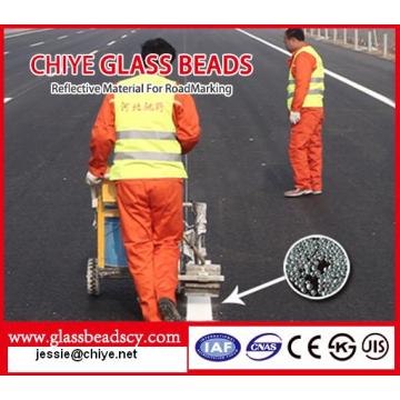 AASHTO drop on/intermix glass beads for road marking