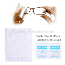 Eco-friendly anti-static, anti-bacterial, streak-free, residue-free all nature Lens Cleaning Wipe Single Pack