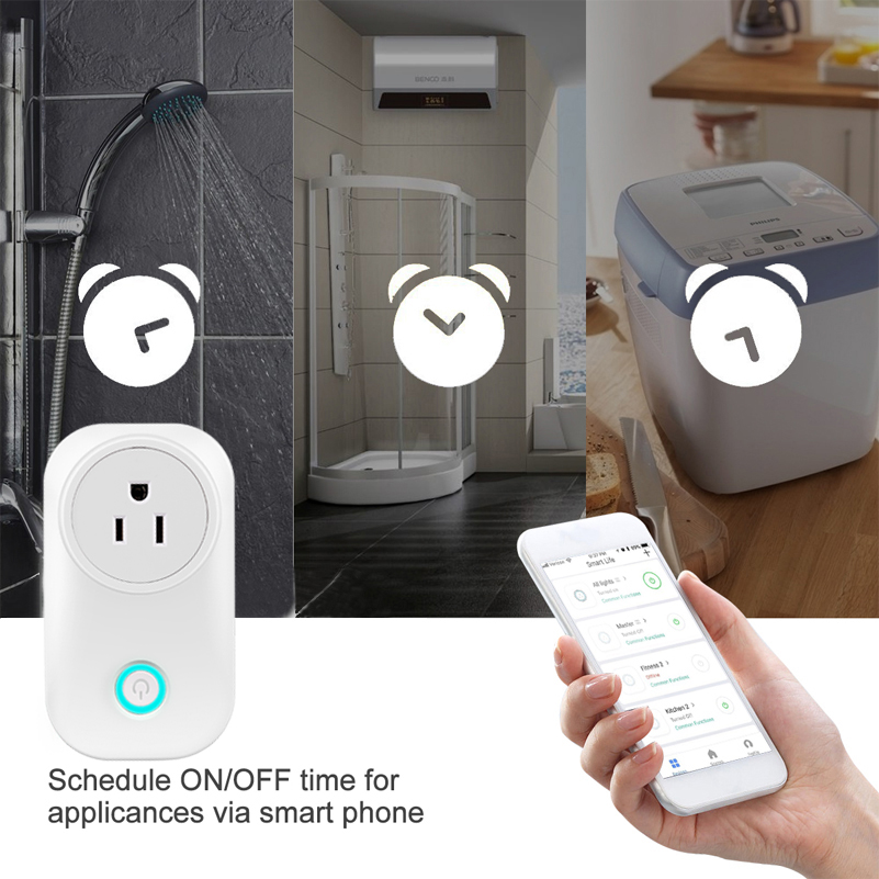 Google Home Amazon Alexa Controlled Socket Smart Outlet Mini Wifi Plug
