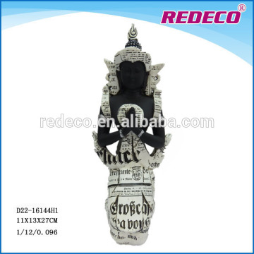 Resin religious kneel buddha statue