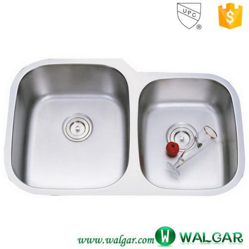 18 gauge Stainless Steel Undermount 60/40 Double bowl kitchen sink