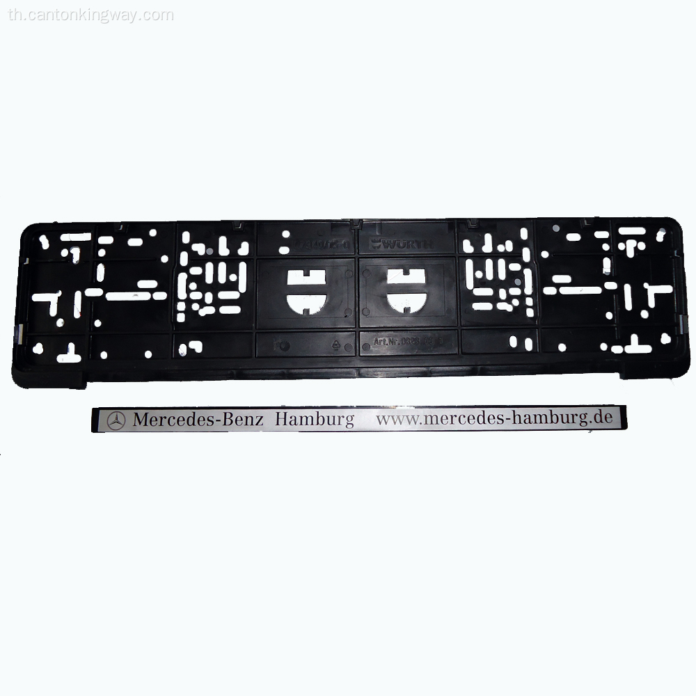 เฟรมแผ่นป้ายทะเบียนรถของยุโรปพลาสติก