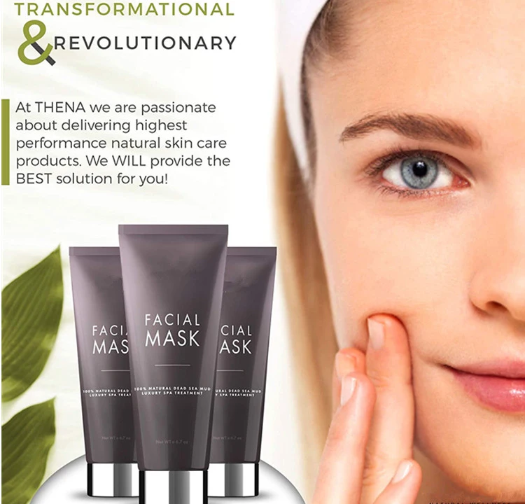Organic Rehydrating Face Mask Natural Acne Treatment Vegan Beauty Dead Sea Mask