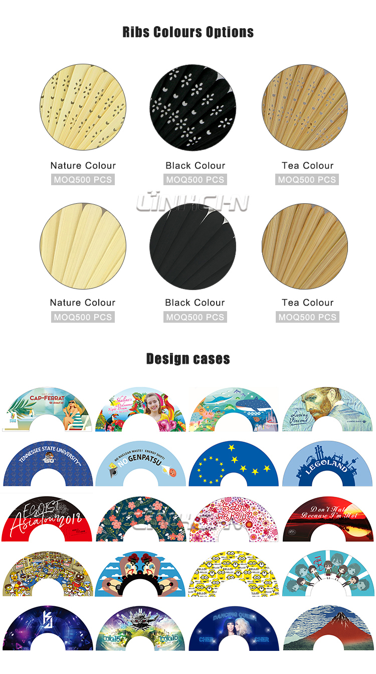 100% natural quality bamboo fans mexican fabric hand fans