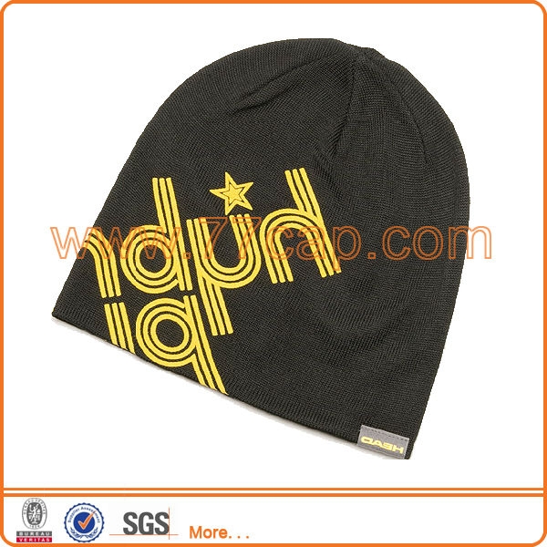 Long Wool Acrylic Hip Hop Knit Beanies Winter Beanies Hat Cap