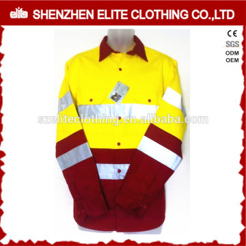 reflective mechanic mens outdoor 100 cotton hi vis work shirt