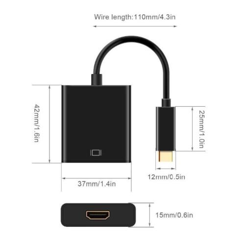 Typ-C-zu-HDMI-Adapterkonverter