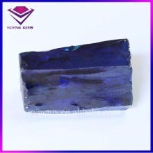 Column Shape Sapphire Blue Uncut Zirconia Loose CZ Material Gemstone