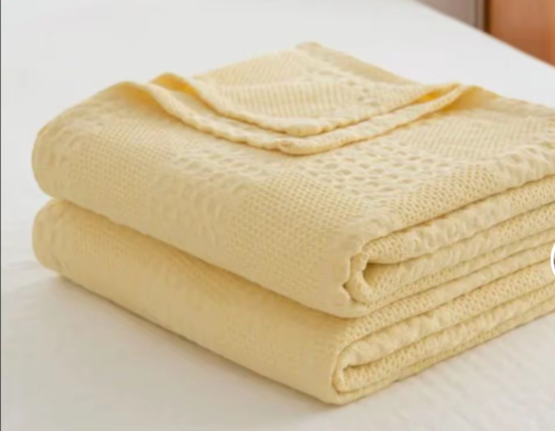 % 100 Pamuk Waffle'ın Bebek Battaniyesi 4 100% Cotton Waffle's Baby Blanket 4