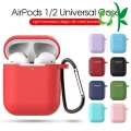 Funda de silicona suave para auriculares Apple