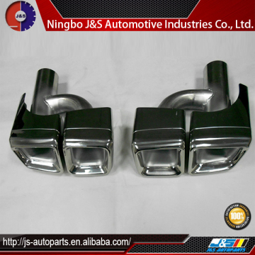 Resonated bolt on tip polish exhaust tip