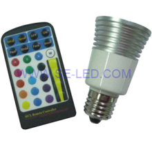 E27 Edison CE ROHS FCC High Quality RGB LED Spot Lamp